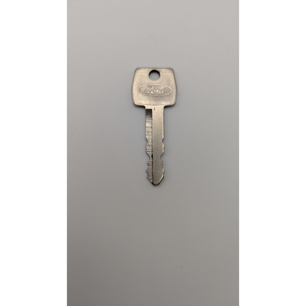 Vintage Ford Family of Fine Cars Metal Ignition Door Key Silver Retro Accessory